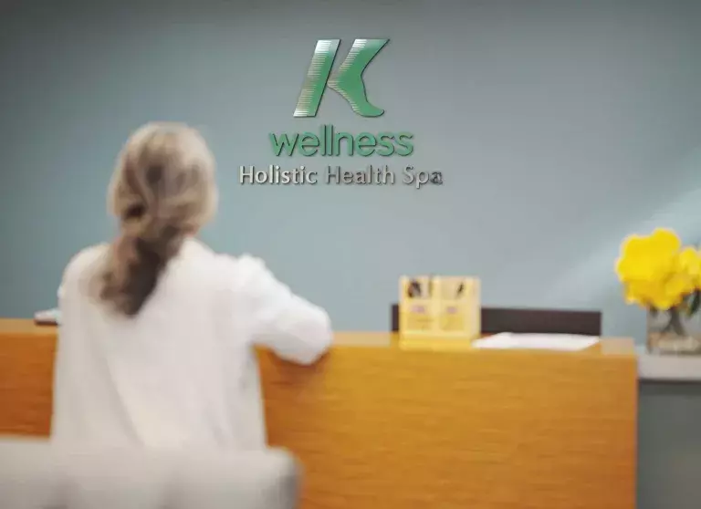 K Wellness Holistic Health Spa reception desk